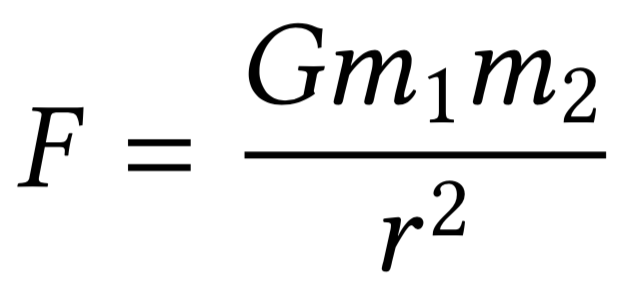 Newton's law of universal gravitation